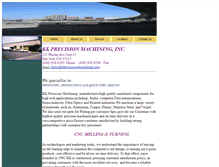 Tablet Screenshot of kkprecisionmachining.com